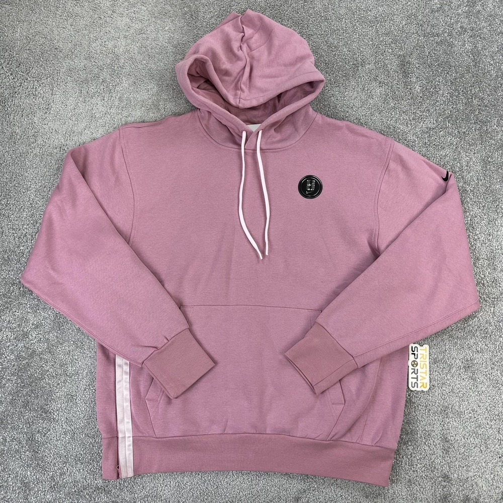 Nike Sabrina Ionescu Hoodie Mens Large Pink Basketball Side Zip Sweatshirt